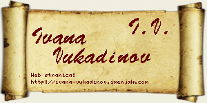 Ivana Vukadinov vizit kartica